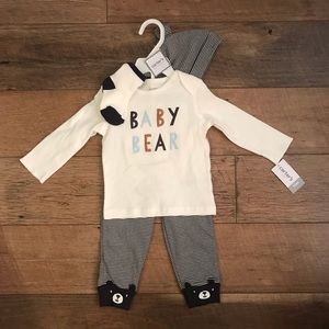 Carters Baby Boy Bear 4 Piece Clothes Set